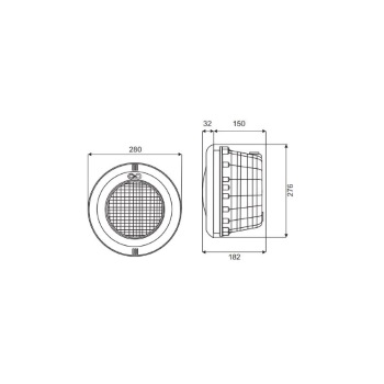 Led reflektor beli 12V 18W REF 611